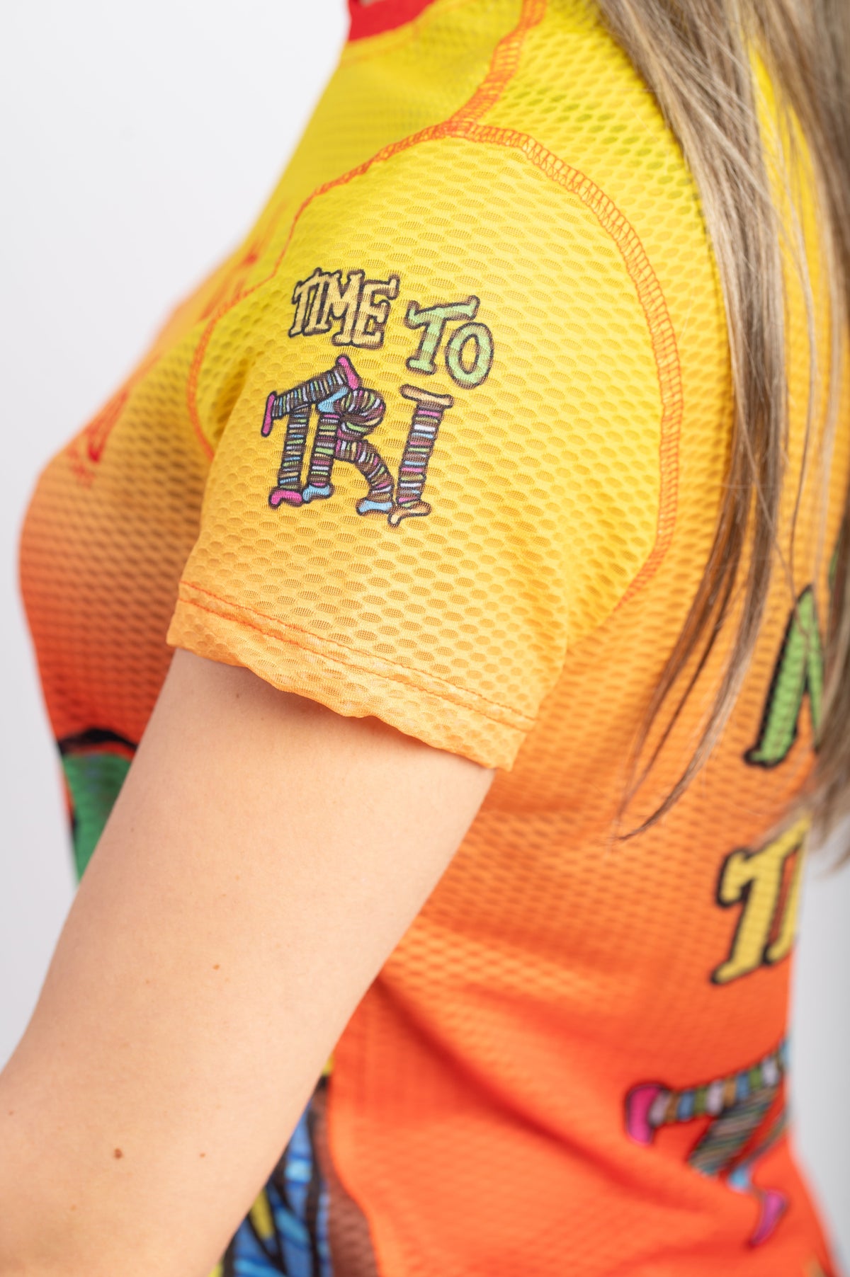 OTSO Damen Kurzarm-Funktionsshirt - Time to Tri Run – Produktansicht 12