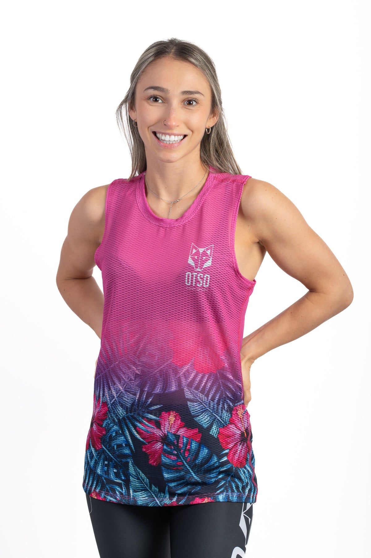 OTSO Damen Lauf-Singlet - Tropical – Produktansicht 4