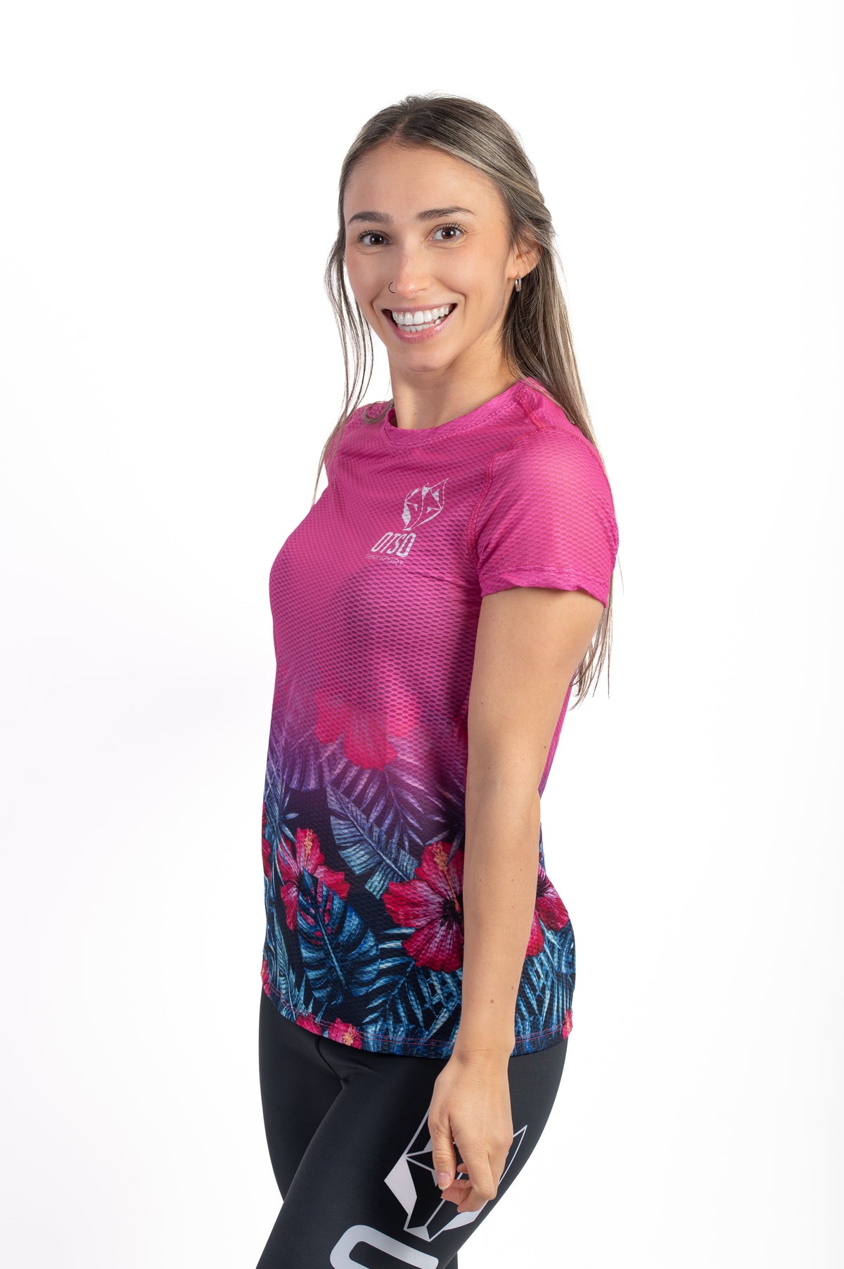 OTSO Damen Kurzarm-Funktionsshirt - Tropical – Produktansicht 4