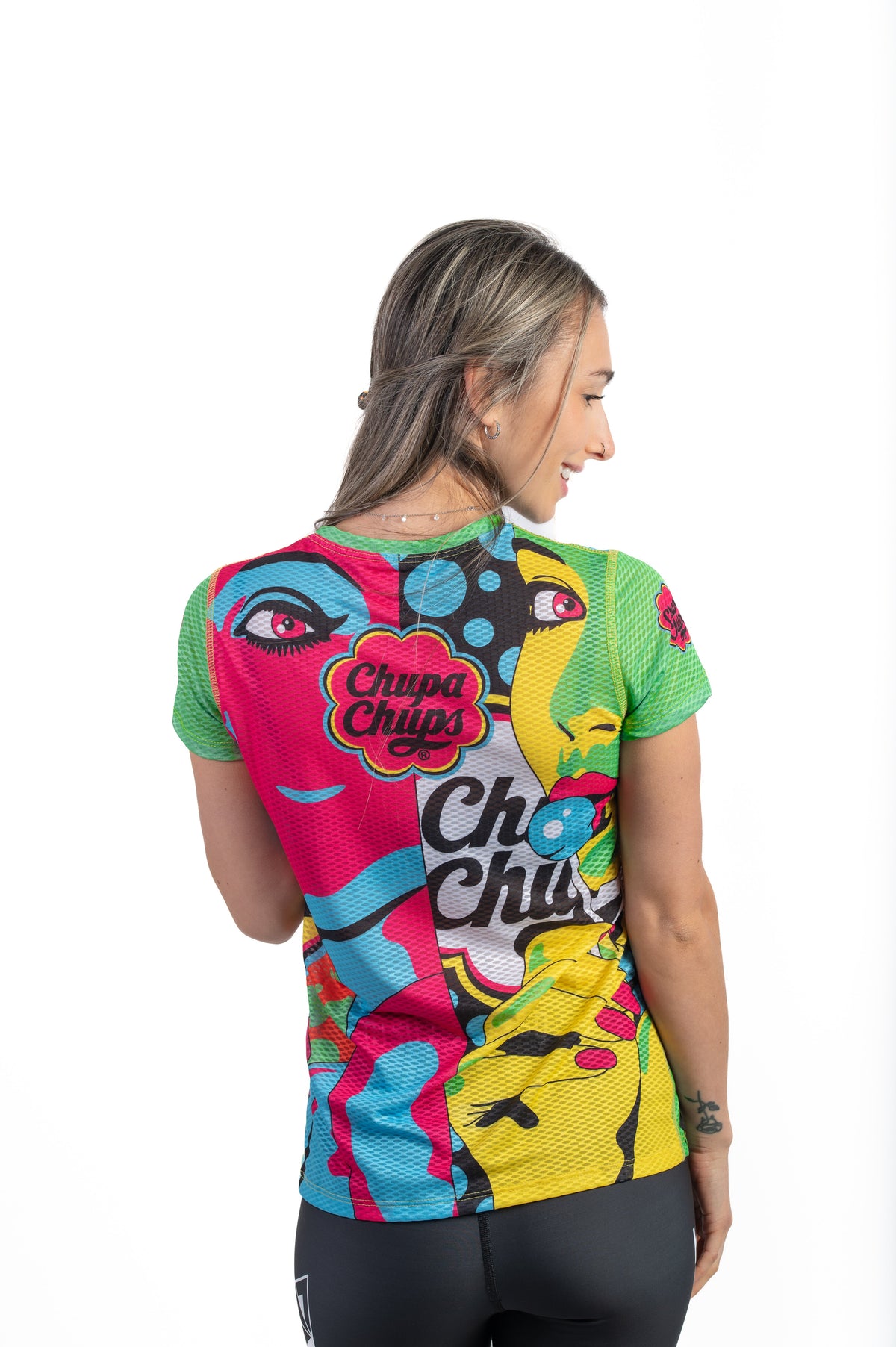 OTSO Damen Kurzarm-Funktionsshirt - Chupa Chups Warhool – Produktansicht 7