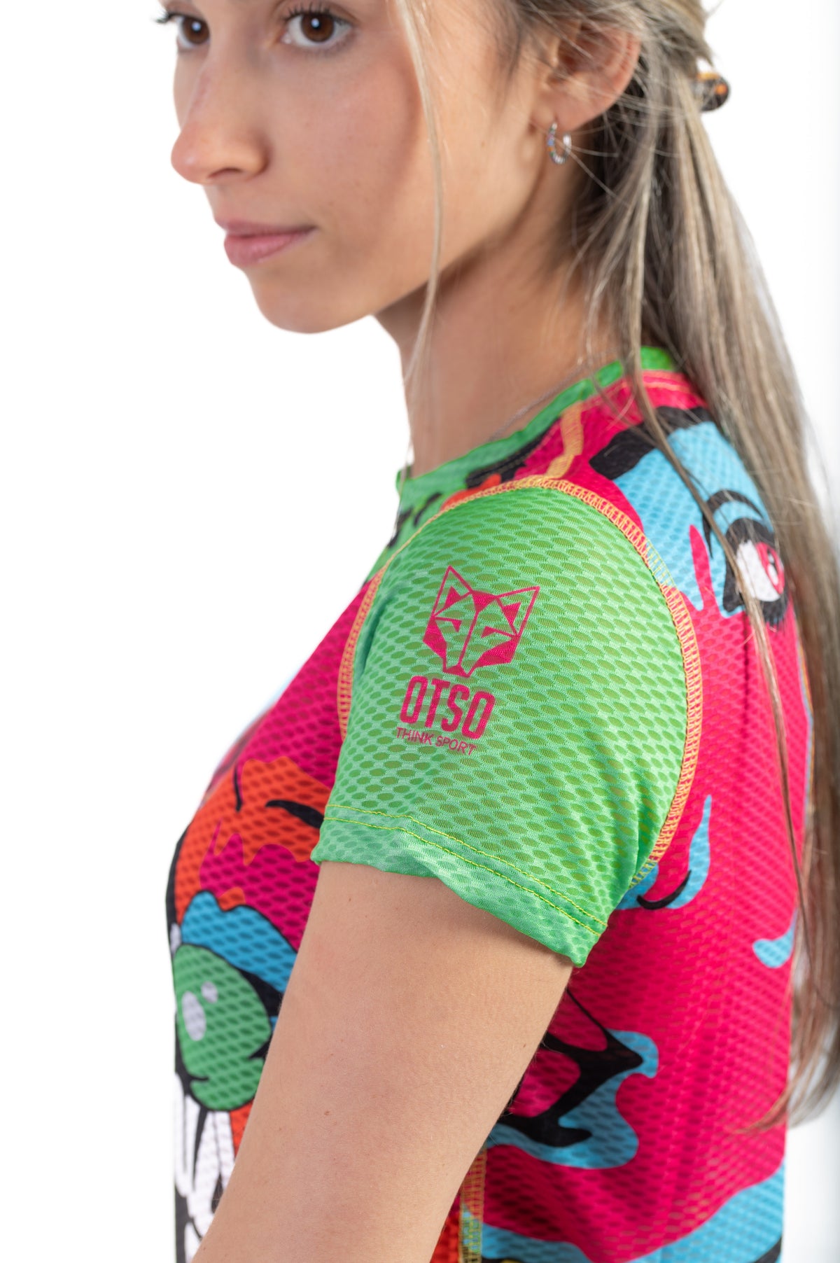 OTSO Damen Kurzarm-Funktionsshirt - Chupa Chups Warhool – Produktansicht 11