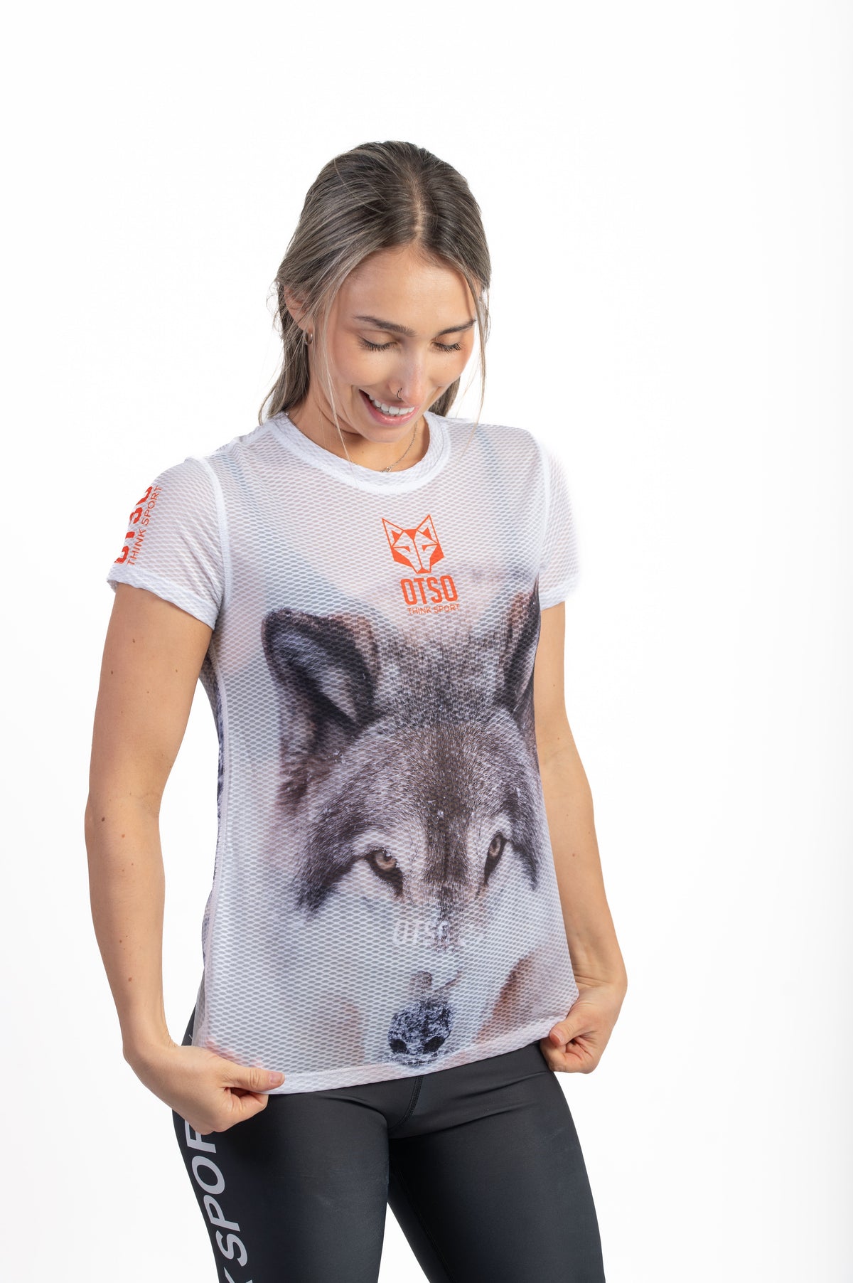 OTSO Damen Kurzarm-Funktionsshirt - Wolf – Produktansicht 5