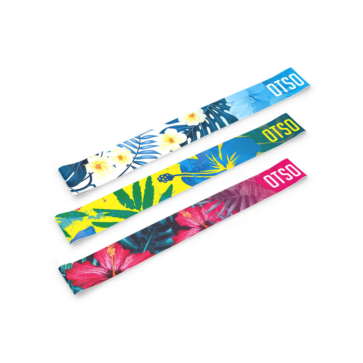 OTSO 3er-Set Haarbänder - Floral – Produktansicht