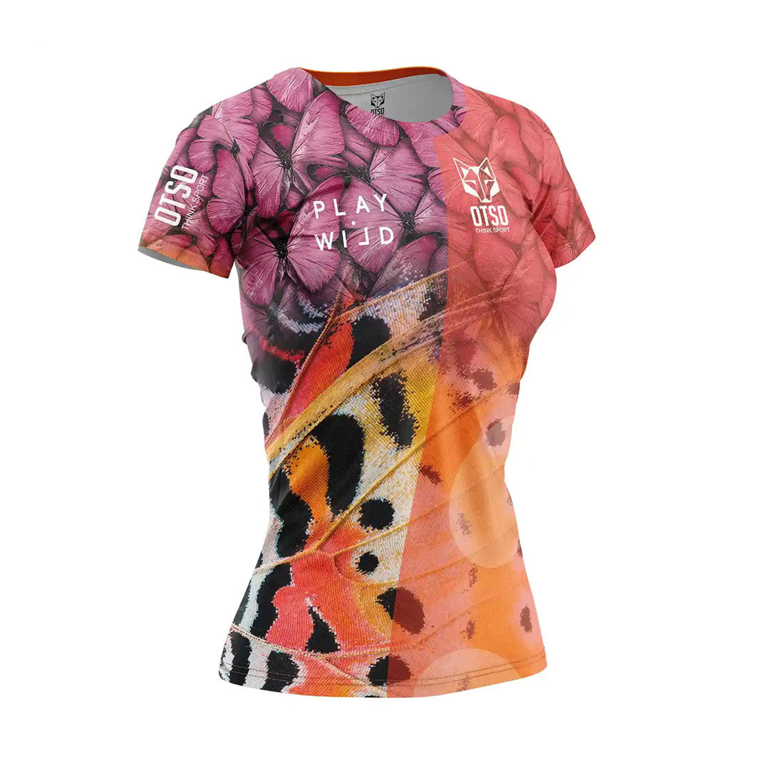 OTSO Damen Padel-Kurzarmshirt - Wings – Produktansicht