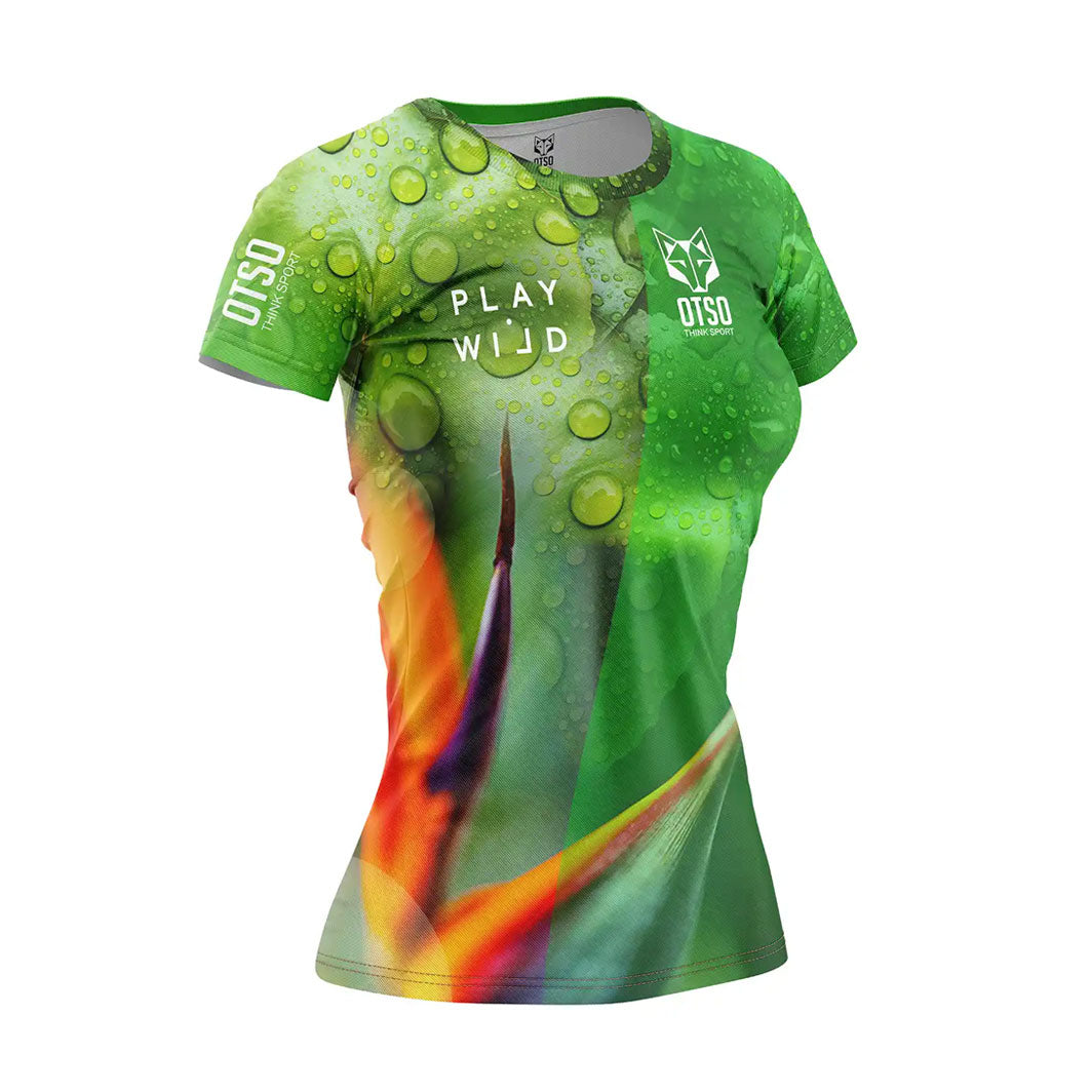 OTSO Damen Padel-Kurzarmshirt - Paradise – Produktansicht