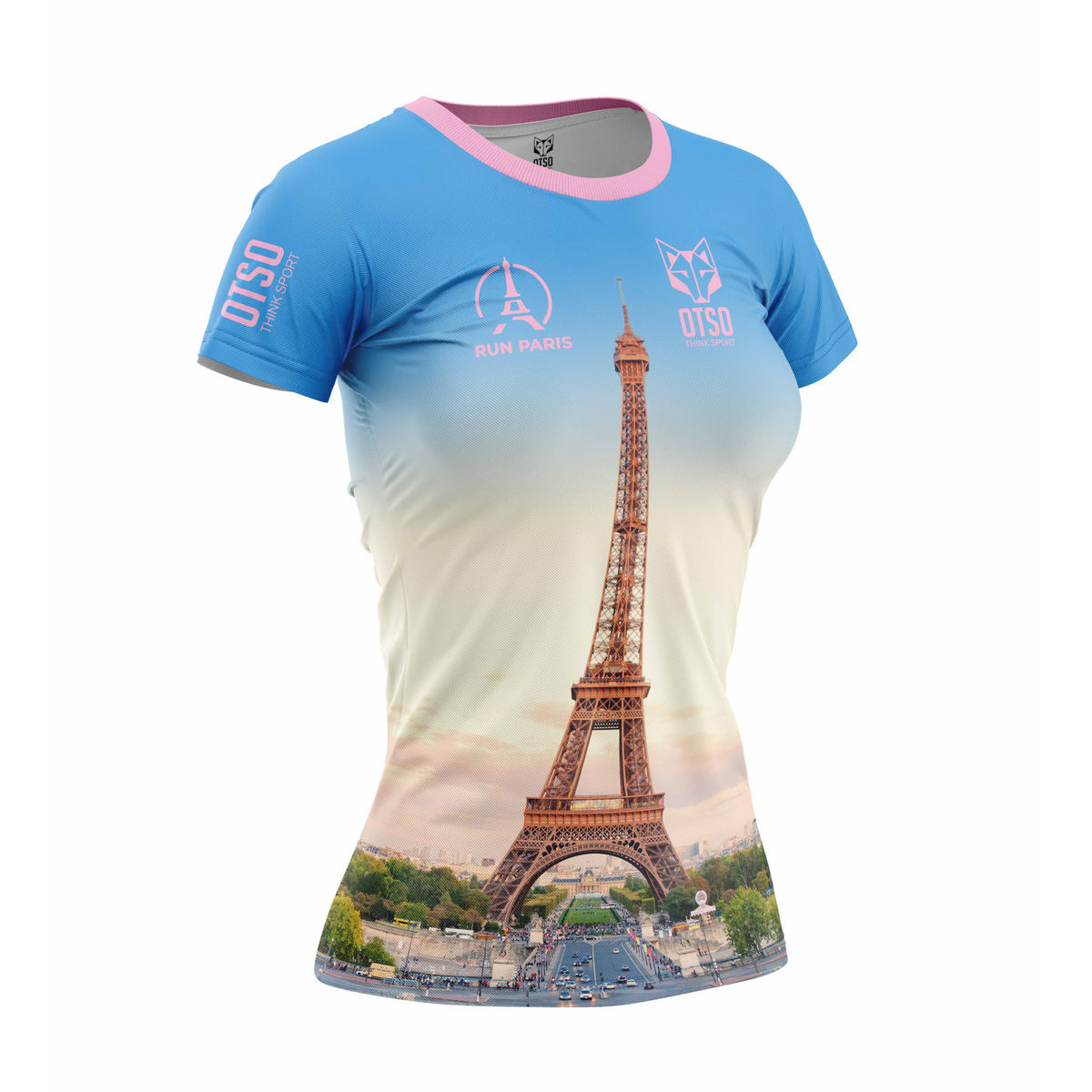 OTSO Damen Kurzarm-Funktionsshirt - Run Paris 2026 – Produktansicht