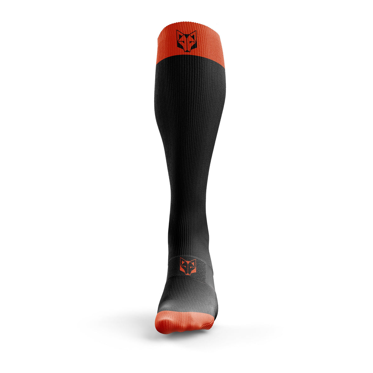 OTSO Recovery-Kompressionssocken - Black & Fluo Orange – Produktansicht 2