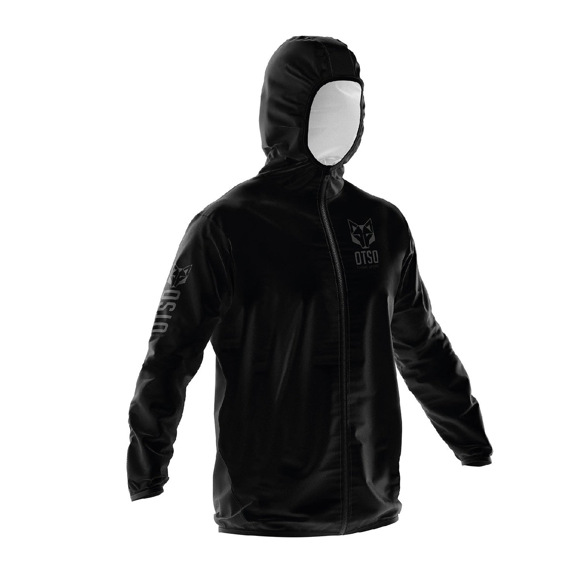 OTSO Unisex Laufjacke - Black – Produktansicht