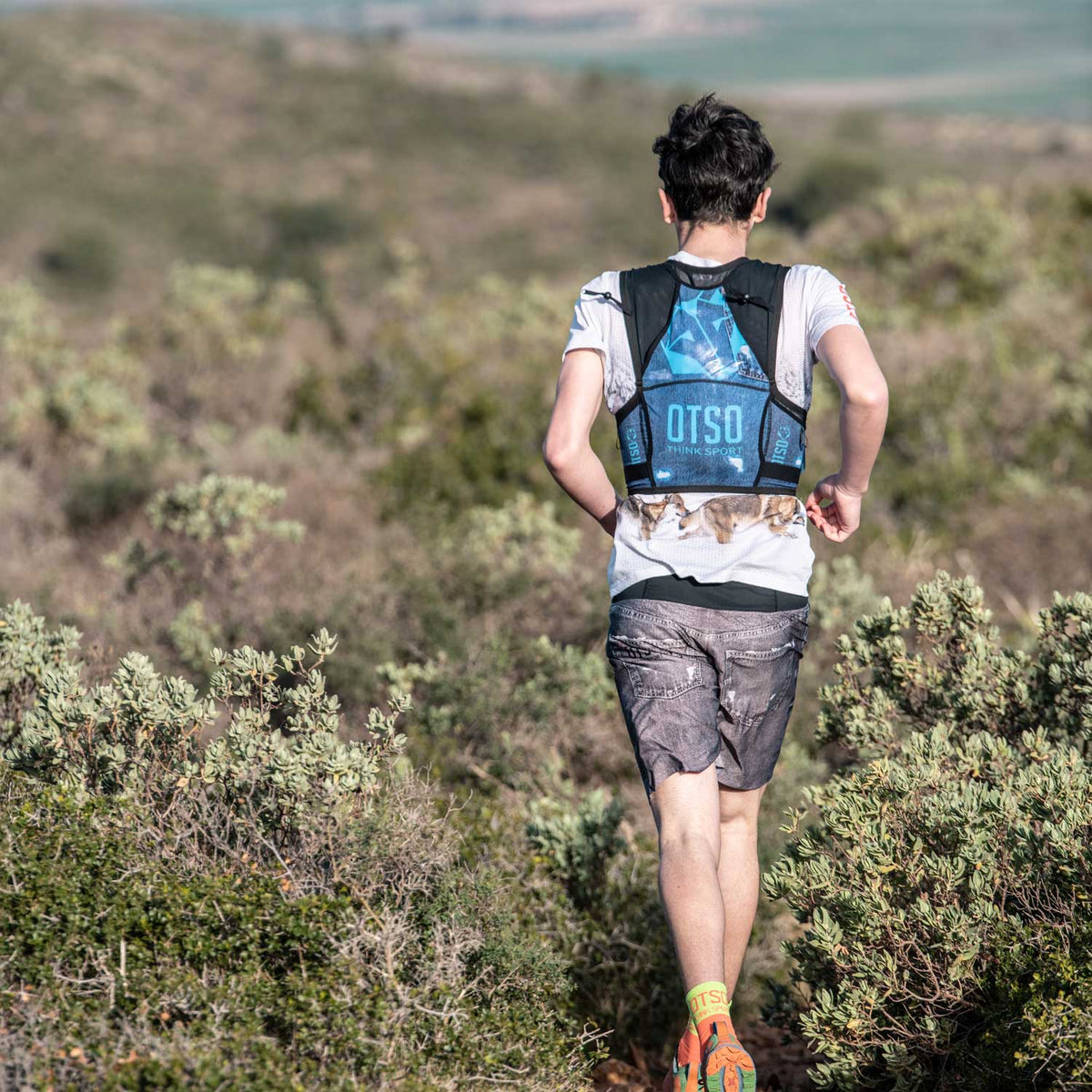 OTSO Trailrunning-Rucksack - Blue Jeans – Produktansicht 3
