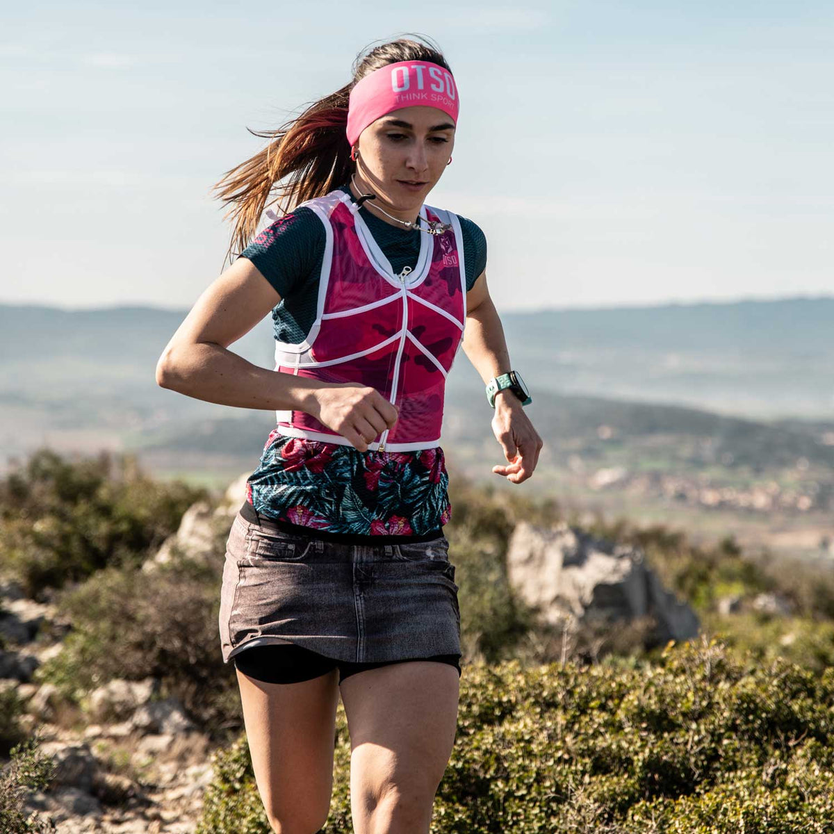 OTSO Trailrunning-Rucksack - Camo Pink – Produktansicht 3