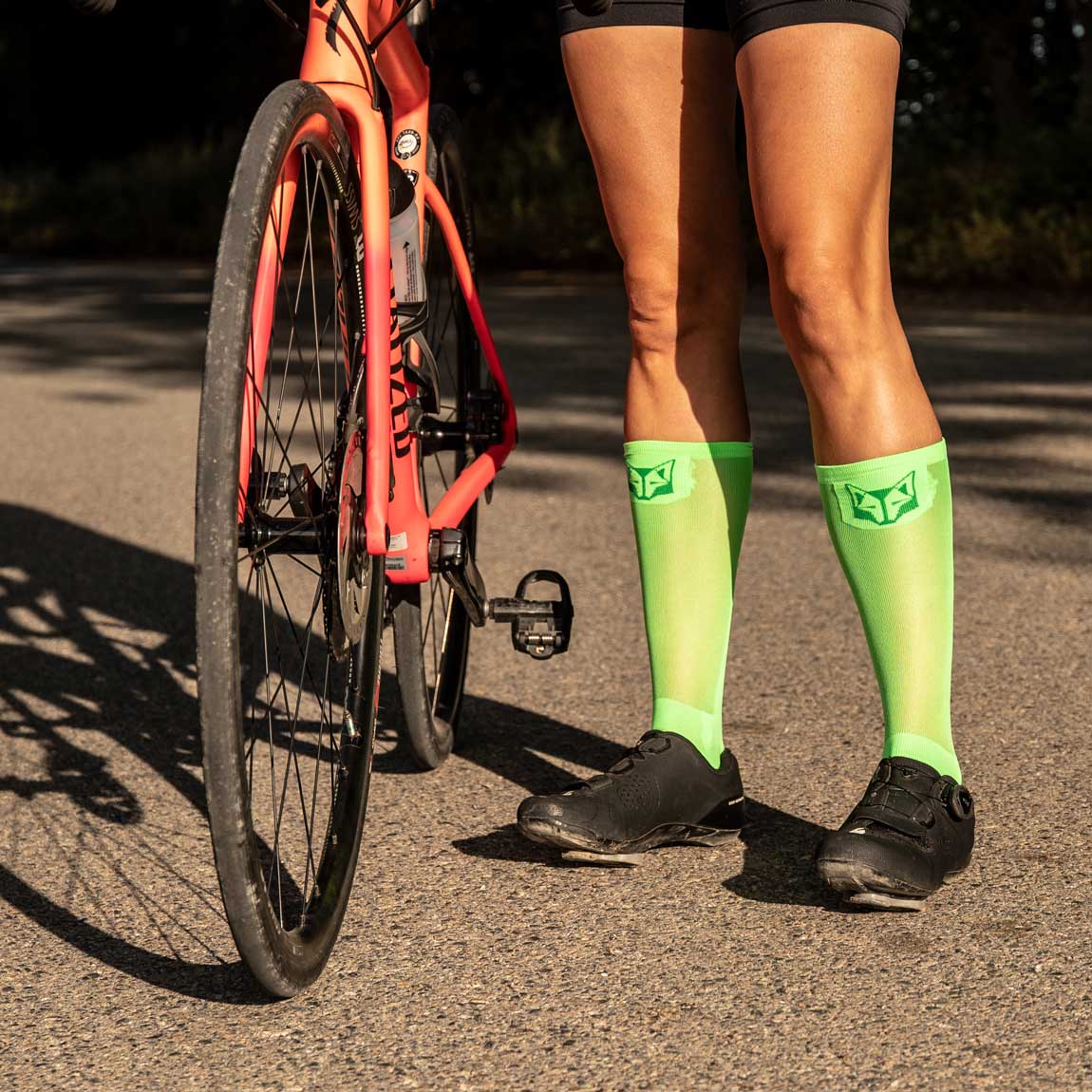 OTSO Ultraleichte Sportsocken - Fluo Green – Produktansicht 4