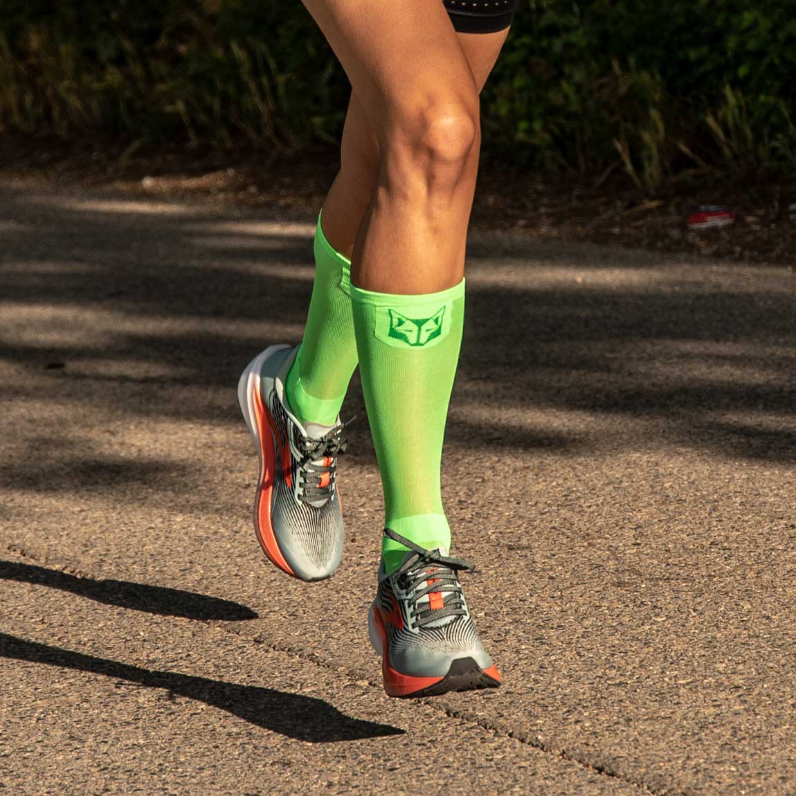 OTSO Ultraleichte Sportsocken - Fluo Green – Produktansicht 3