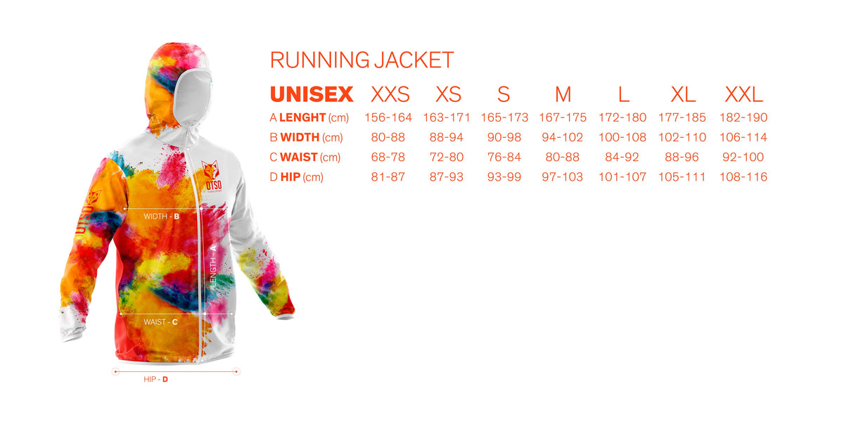 OTSO Unisex Laufjacke - Colors – Produktansicht 3