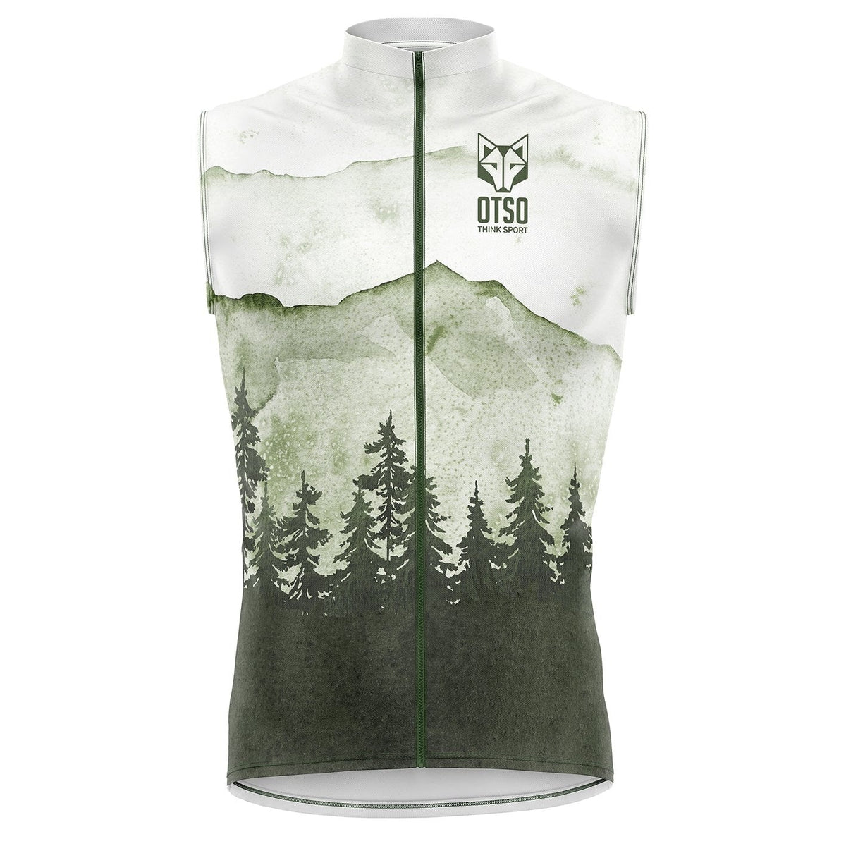 OTSO Unisex Laufweste - Green Forest – Produktansicht