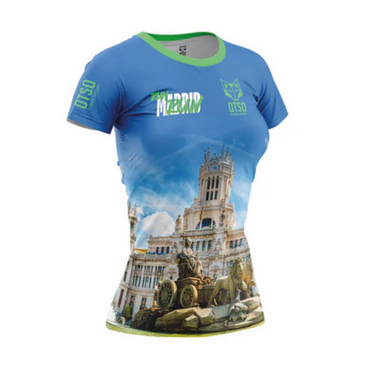 OTSO Damen Kurzarm-Funktionsshirt - Run Madrid – Produktansicht