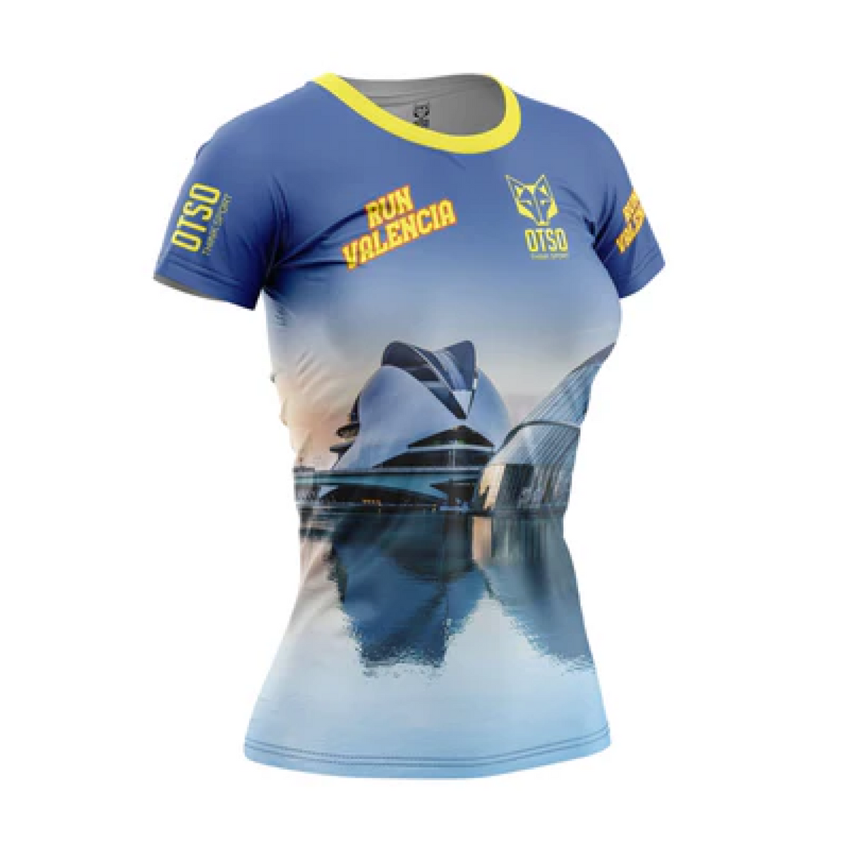 OTSO Damen Kurzarm-Funktionsshirt - Run Valencia 2024 – Produktansicht