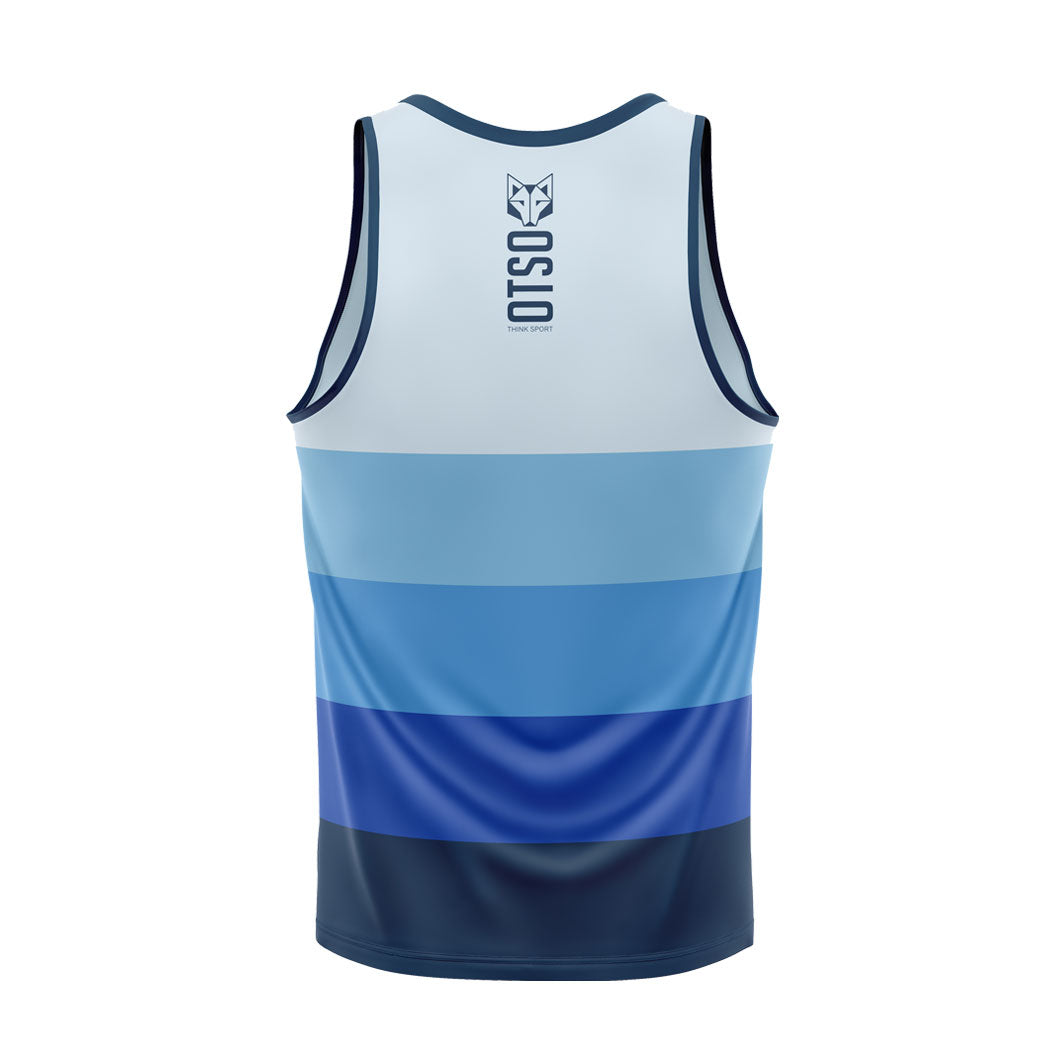 OTSO Herren Lauf-Singlet - Blue – Produktansicht 2