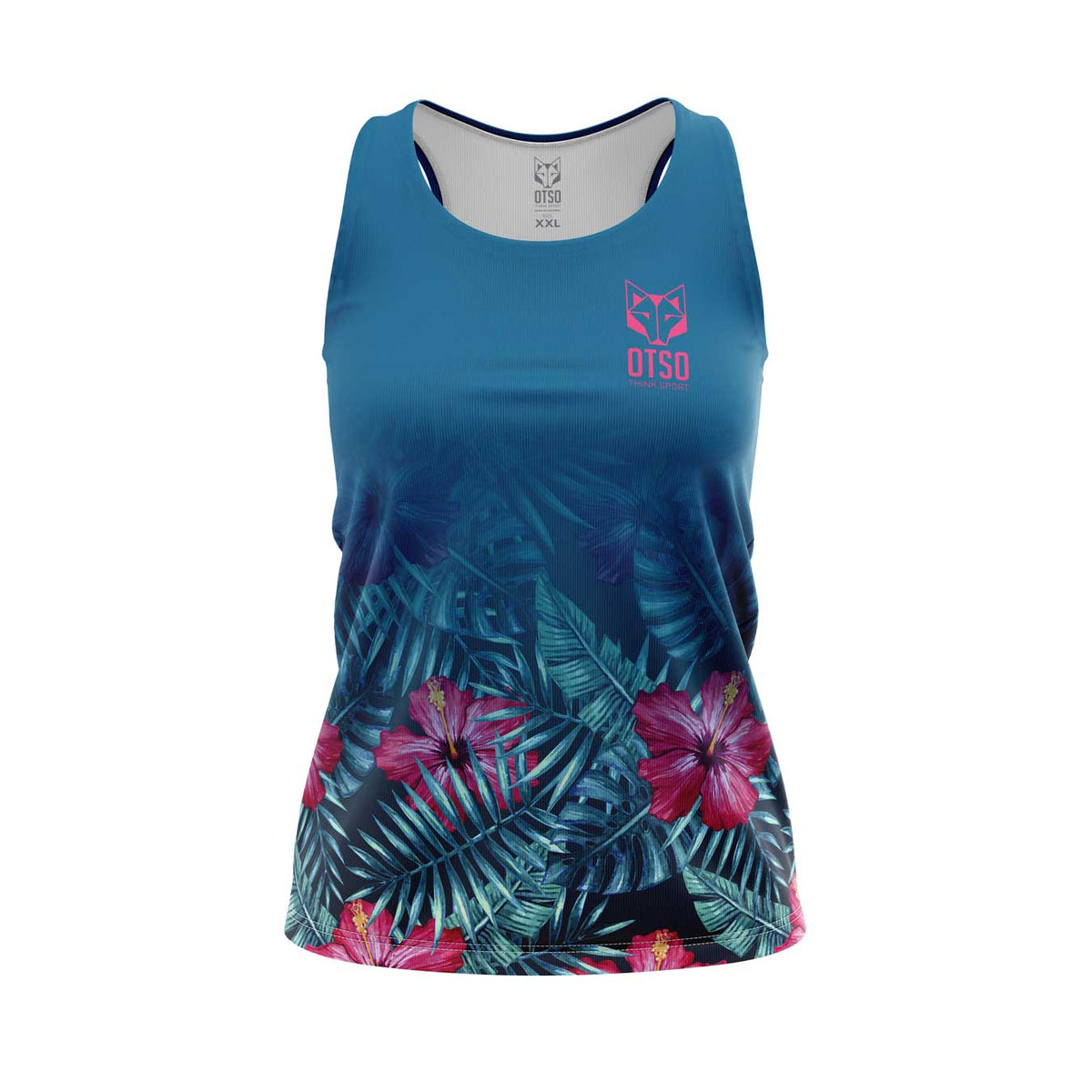 OTSO Damen Lauf-Singlet - Tropical Dark – Produktansicht