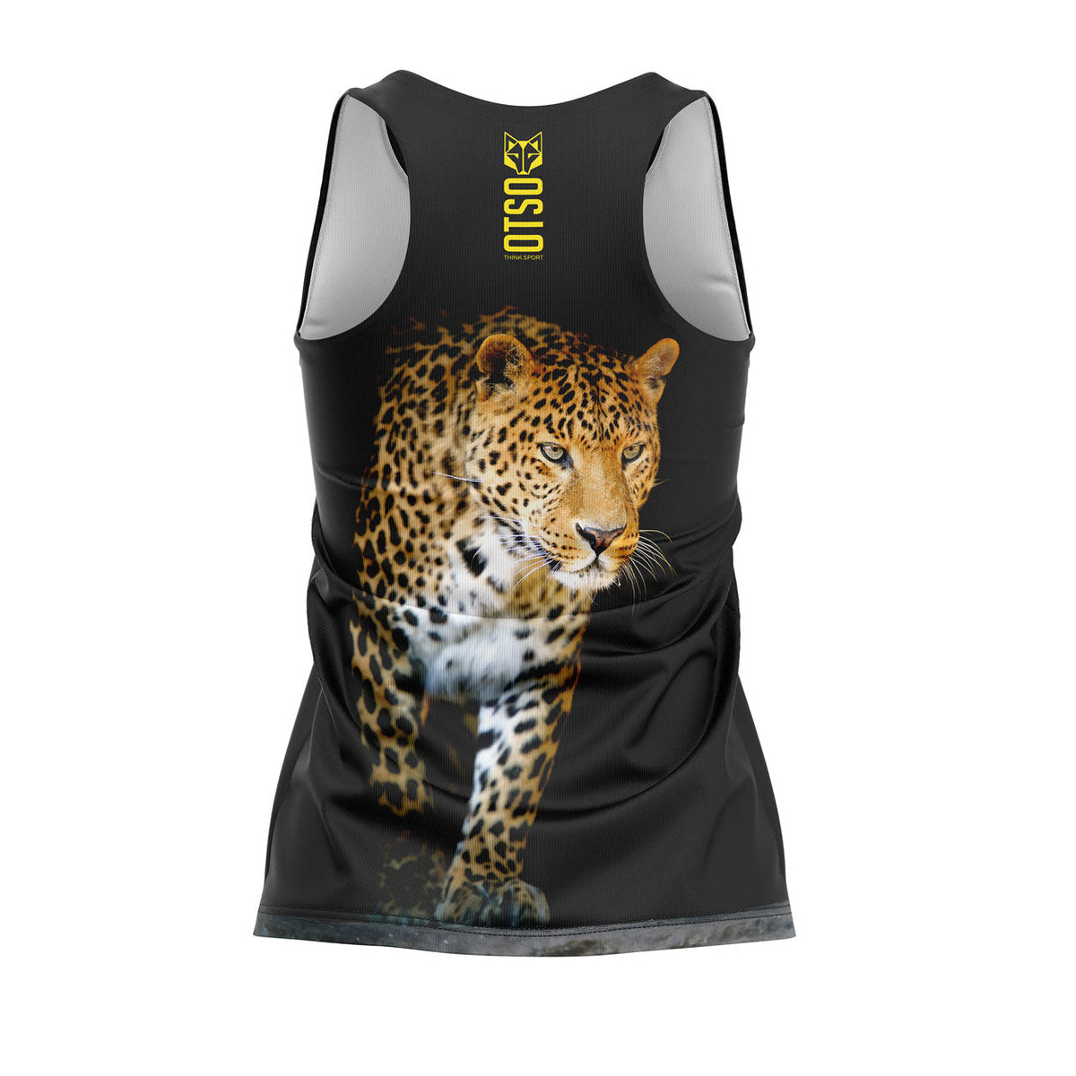 OTSO Damen Lauf-Singlet - Leopard – Produktansicht 2