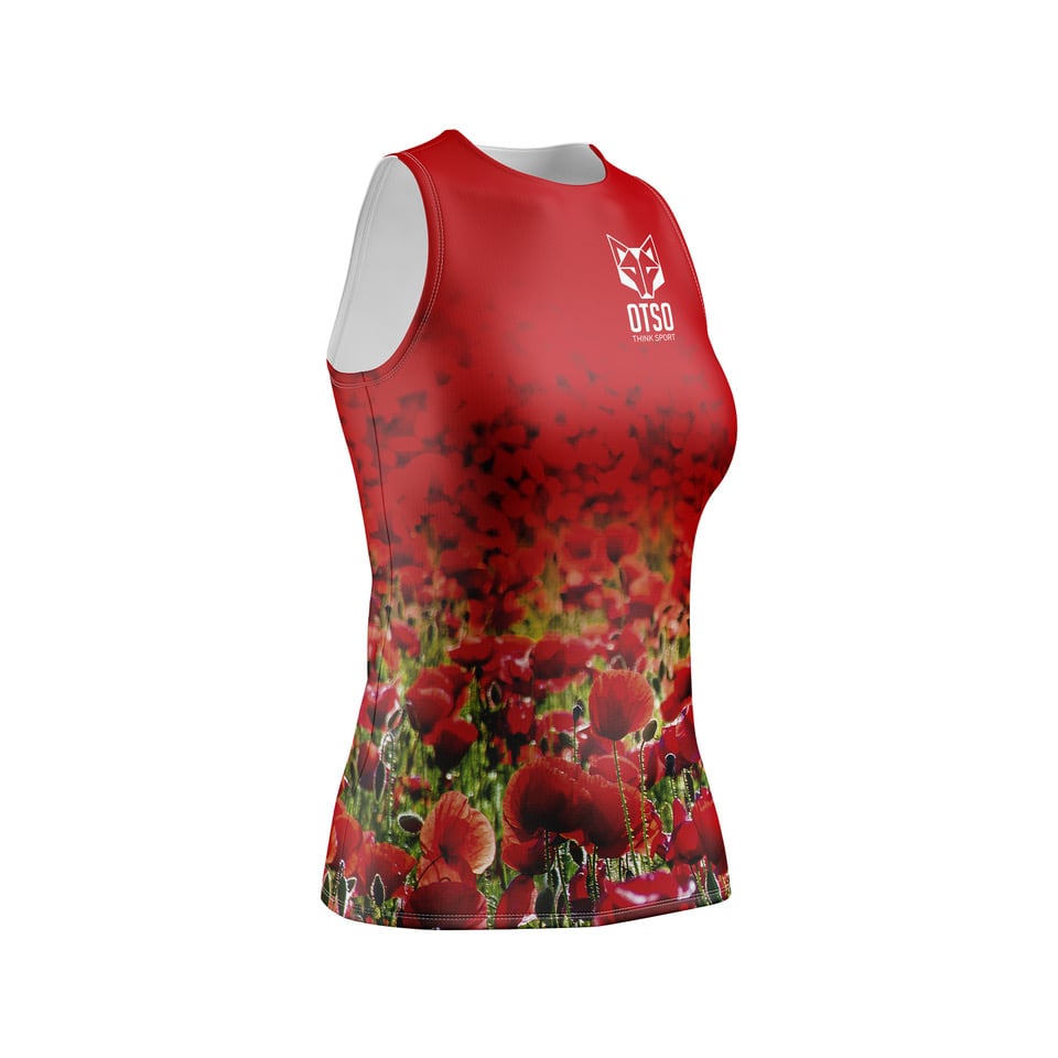 OTSO Damen Lauf-Singlet - Poppy – Produktansicht
