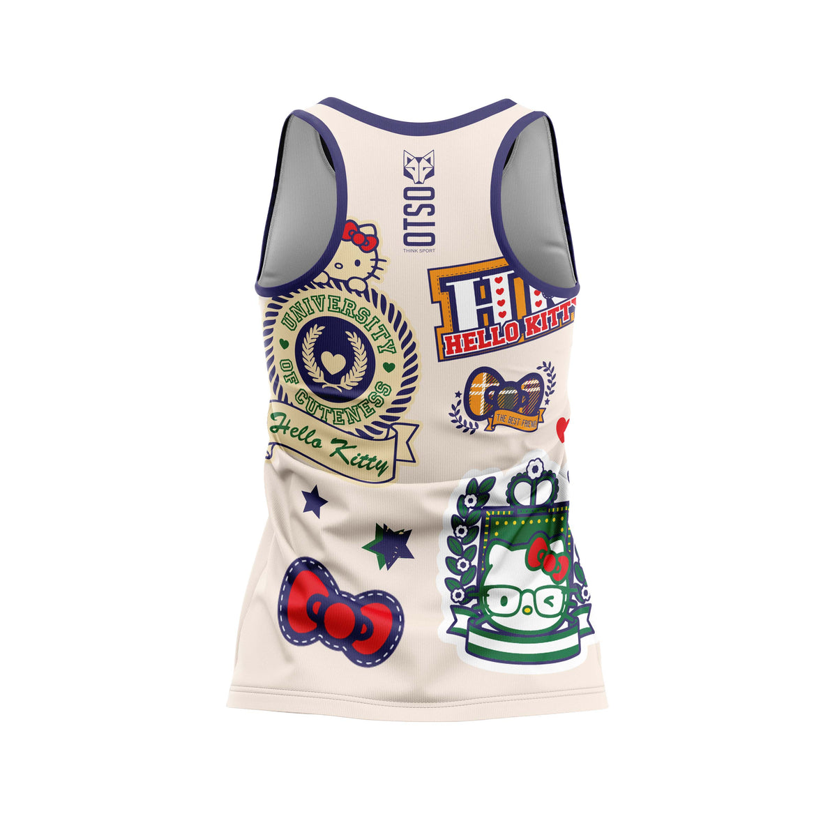 OTSO Damen/Mädchen Singlet - Hello Kitty Cheerleading – Produktansicht 2
