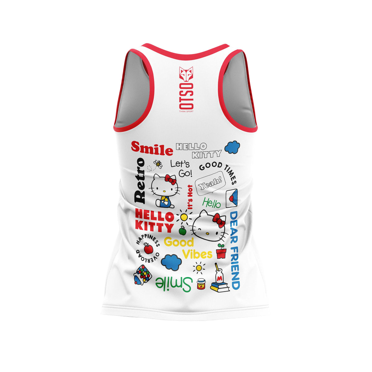 OTSO Damen/Mädchen Singlet - Hello Kitty Smile – Produktansicht 2