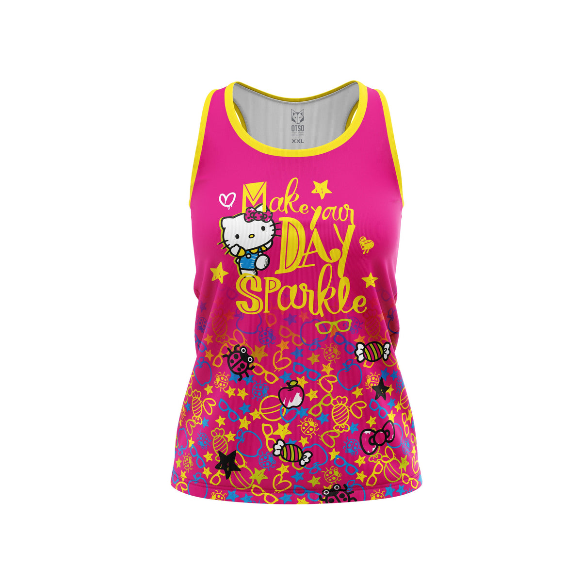 OTSO Damen/Mädchen Singlet - Hello Kitty Sparkle – Produktansicht