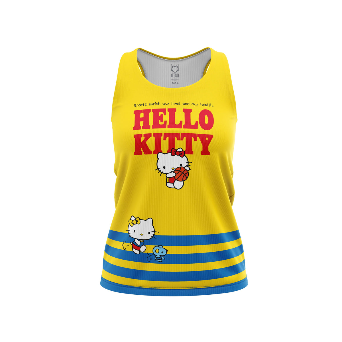 OTSO Damen/Mädchen Singlet - Hello Kitty Sports – Produktansicht