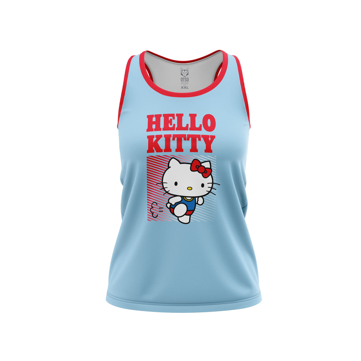 OTSO Damen/Mädchen Singlet - Hello Kitty Stripes – Produktansicht