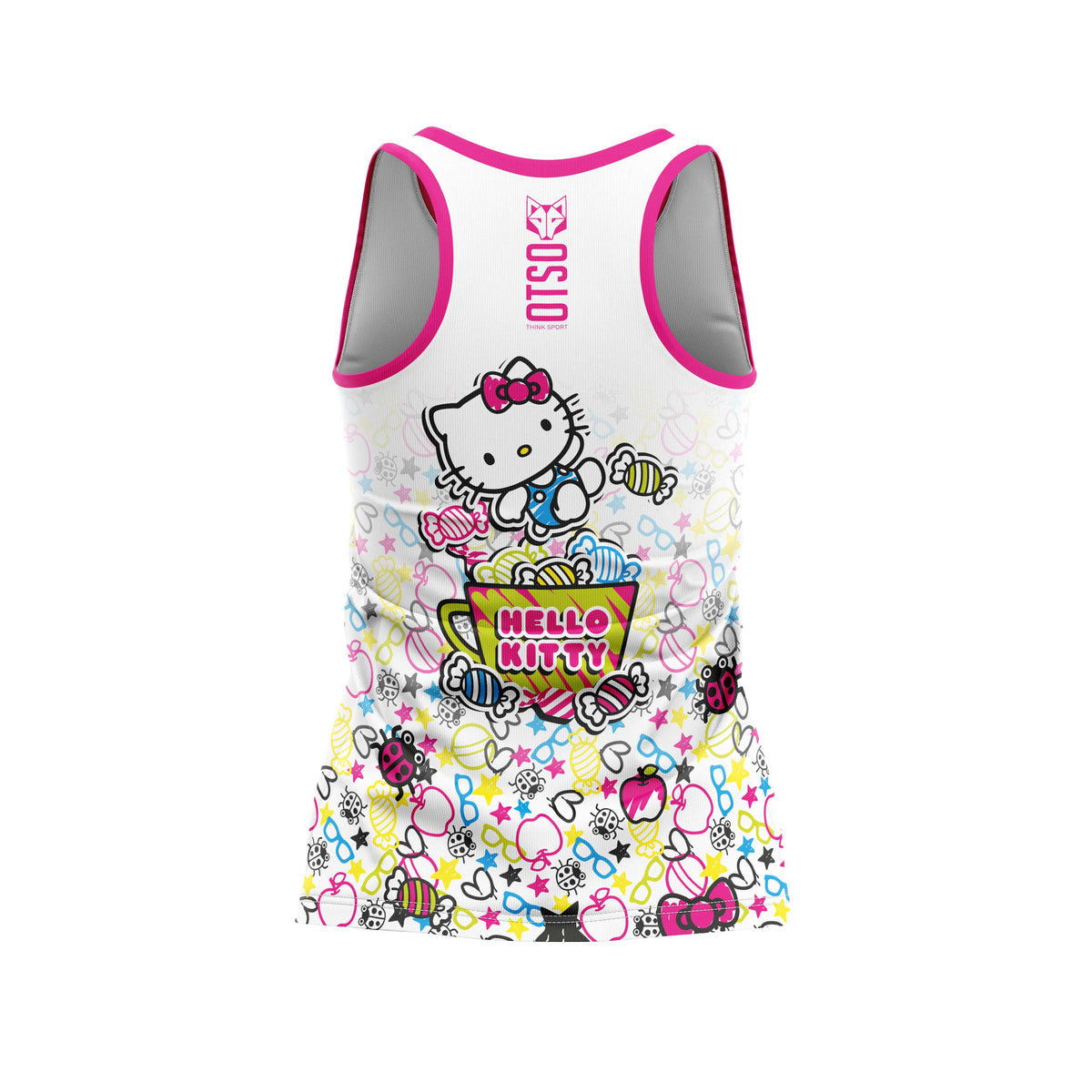 OTSO Damen/Mädchen Singlet - Hello Kitty Sweet – Produktansicht 2