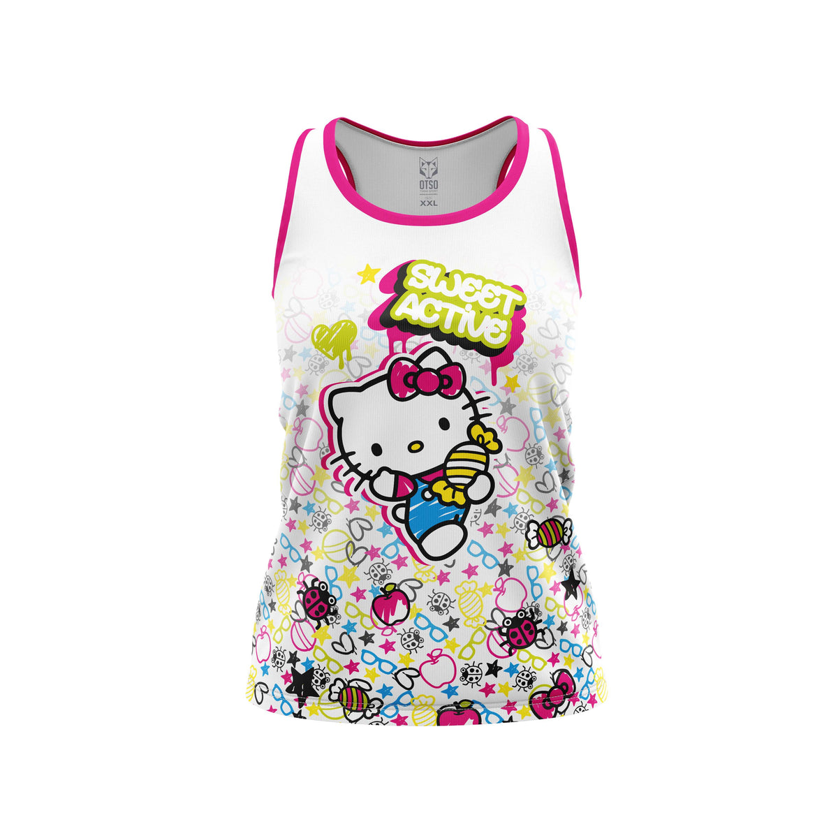 OTSO Damen/Mädchen Singlet - Hello Kitty Sweet – Produktansicht