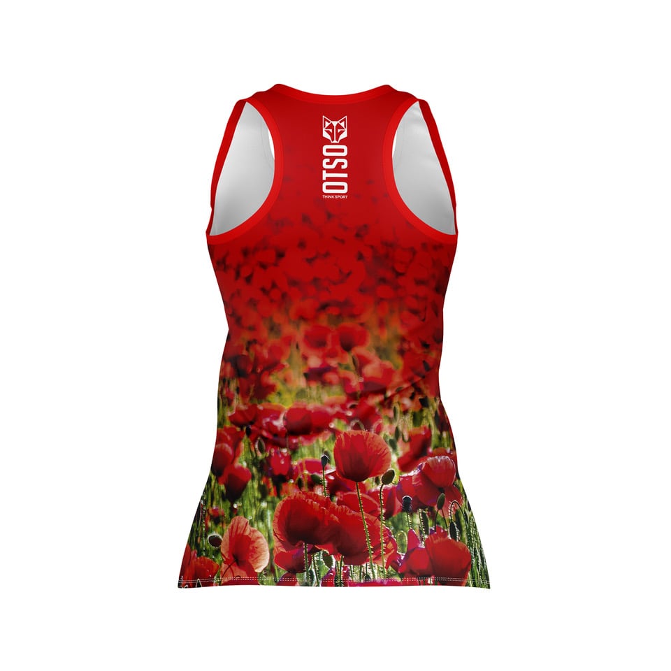 OTSO Damen Lauf-Singlet - Poppy – Produktansicht 2