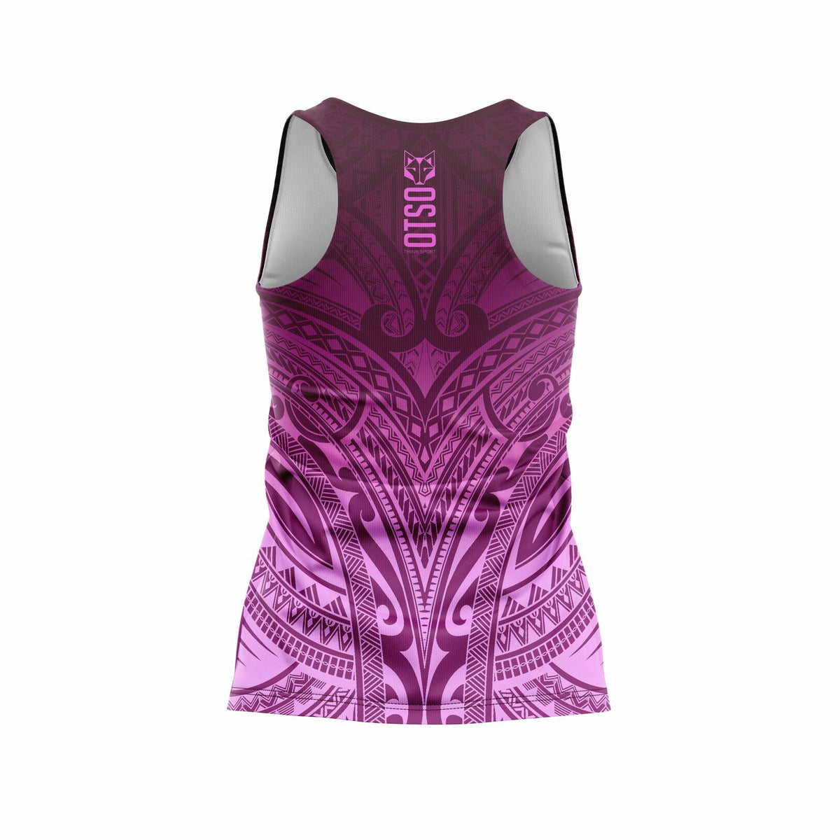 OTSO Damen Lauf-Singlet - Maori Bordeau – Produktansicht 2