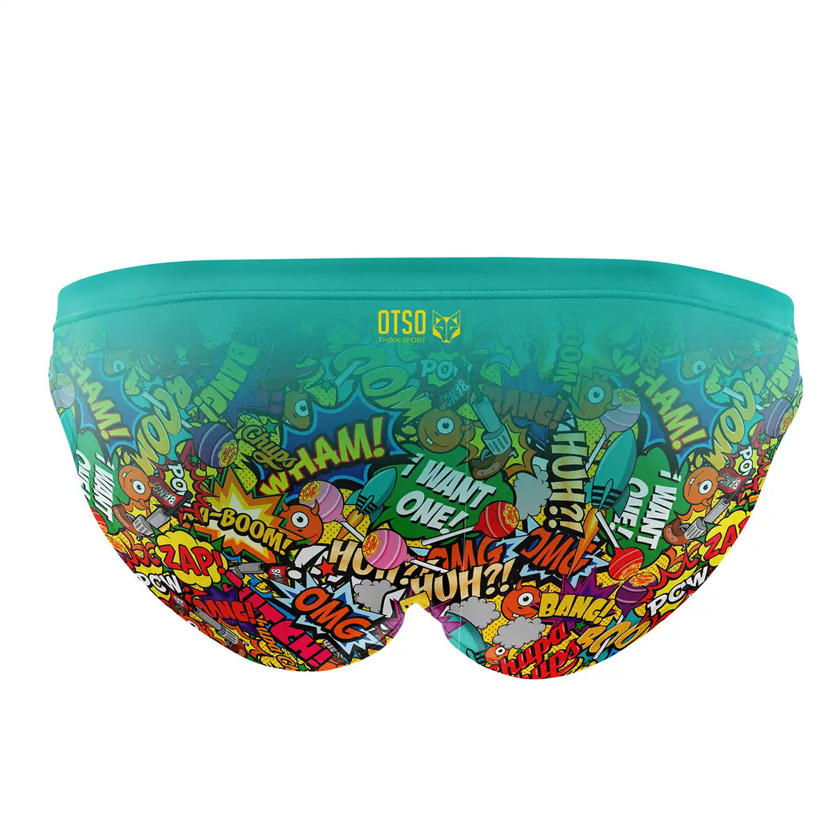 OTSO Herren Badehose Slip - Chupa Chups Comic – Produktansicht 2