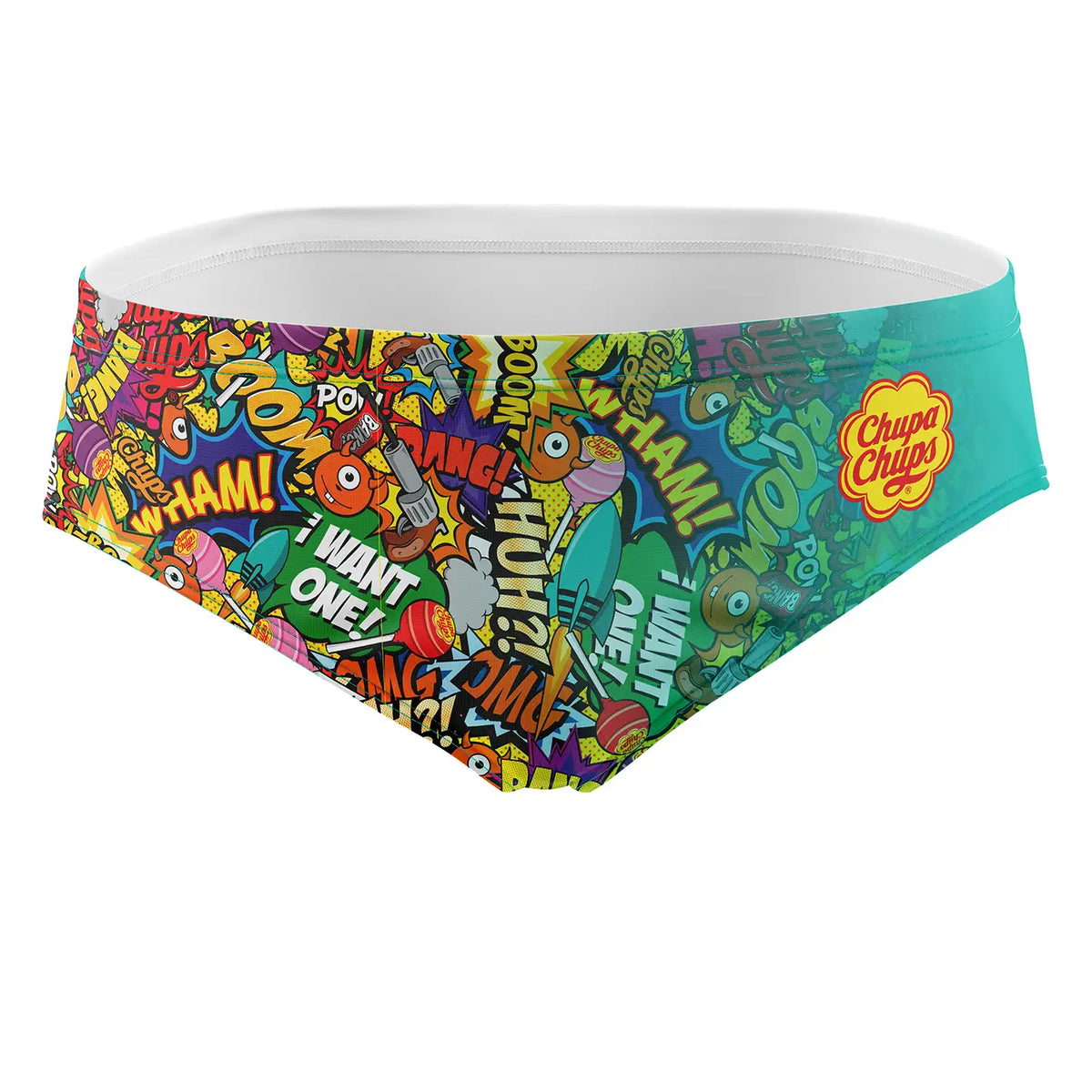 OTSO Herren Badehose Slip - Chupa Chups Comic – Produktansicht