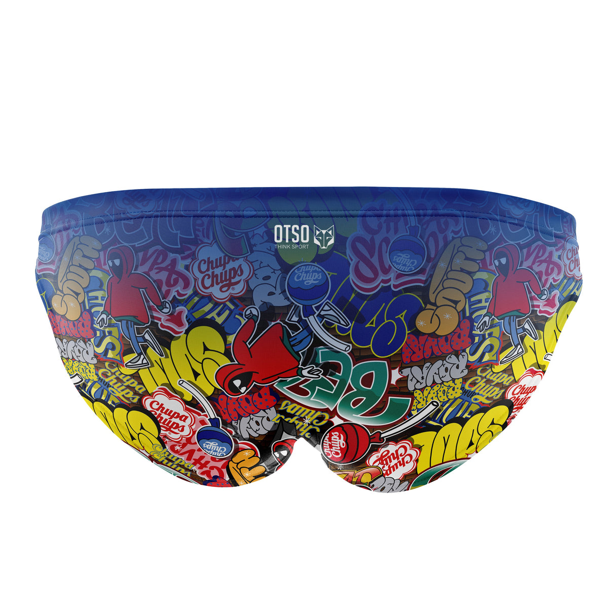 OTSO Herren Badehose Slip - Chupa Chups Graffiti – Produktansicht 2