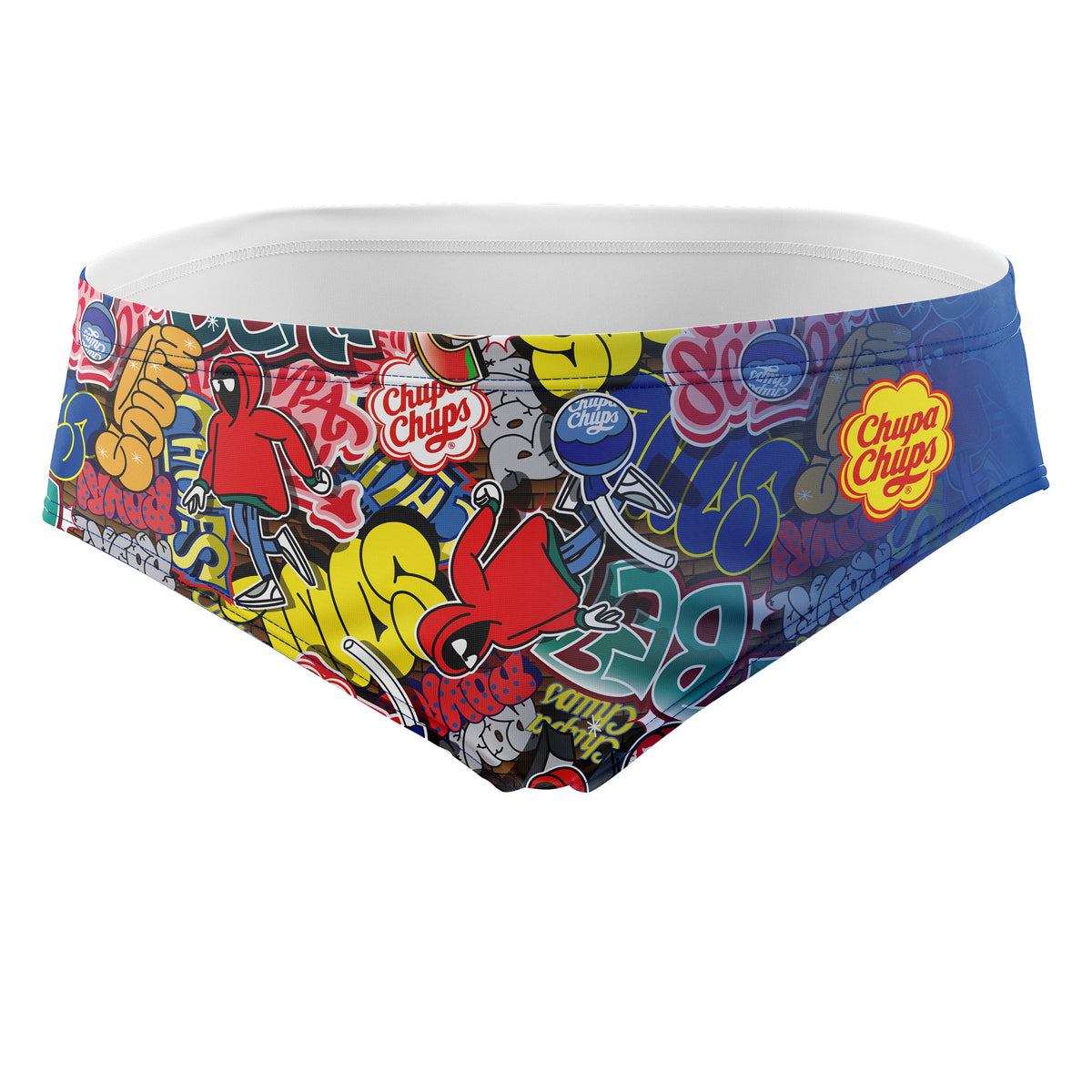 OTSO Herren Badehose Slip - Chupa Chups Graffiti – Produktansicht