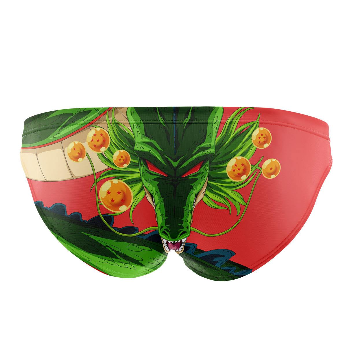 OTSO Herren Badehose Slip - Dragon Ball Z Goku Shenron – Produktansicht 2