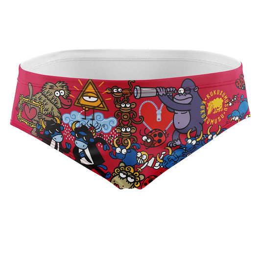 OTSO Herren Badehose Slip - Kukuxumusu Mix Kuku – Produktansicht