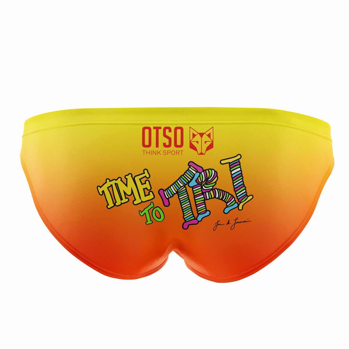 OTSO Herren Badehose Slip - Time to tri Run – Produktansicht 2