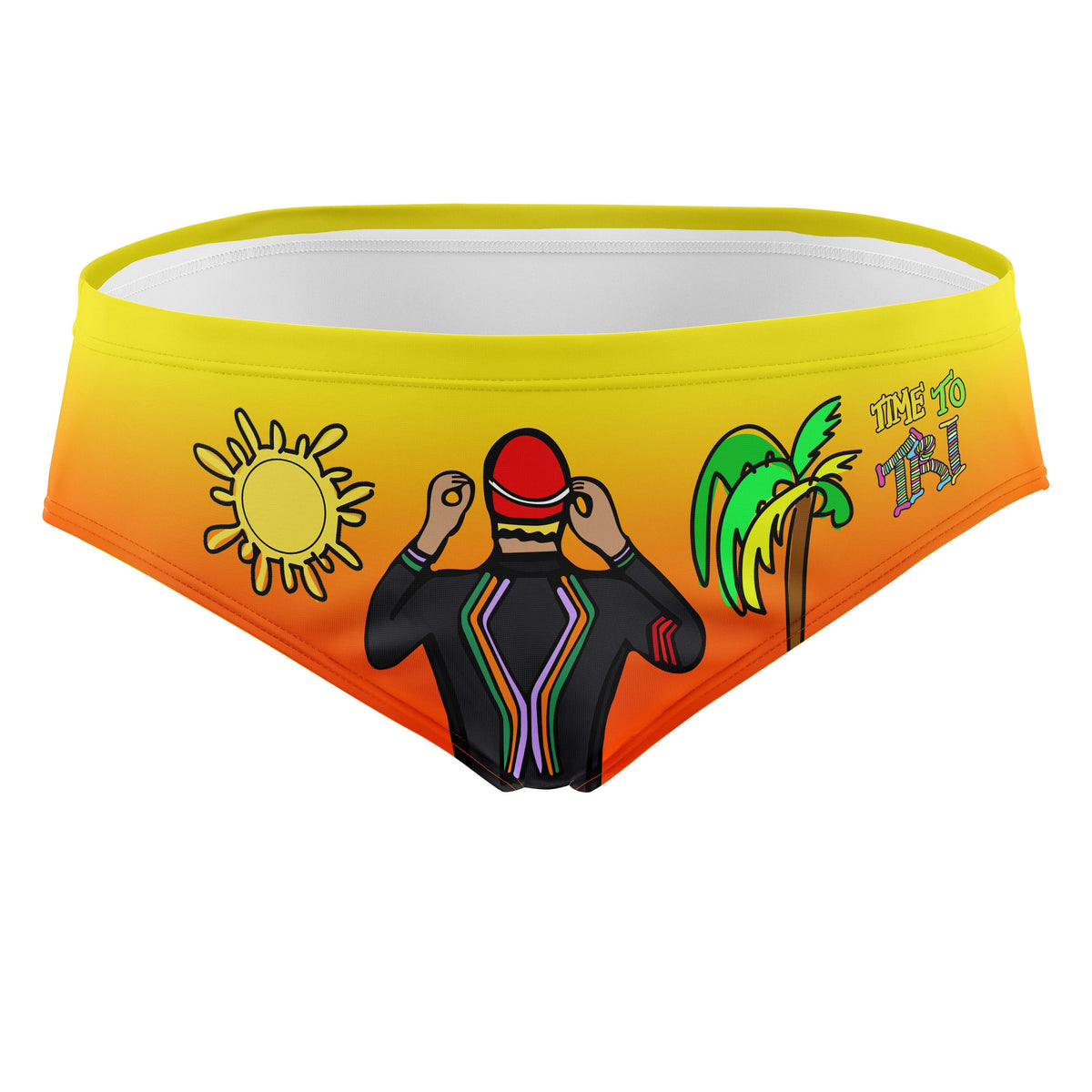 OTSO Herren Badehose Slip - Time to Tri swim – Produktansicht