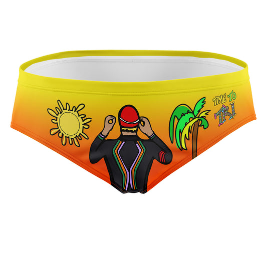 OTSO Herren Badehose Slip - Time to Tri swim – Produktansicht