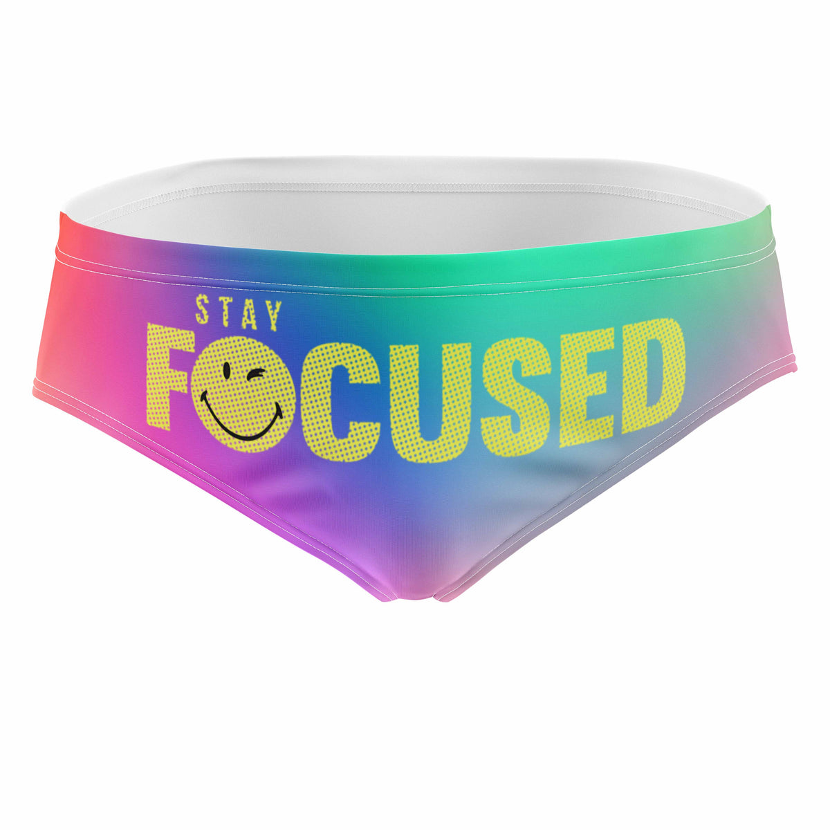 OTSO Herren Badehose Slip - S.W.Smiley Focused – Produktansicht