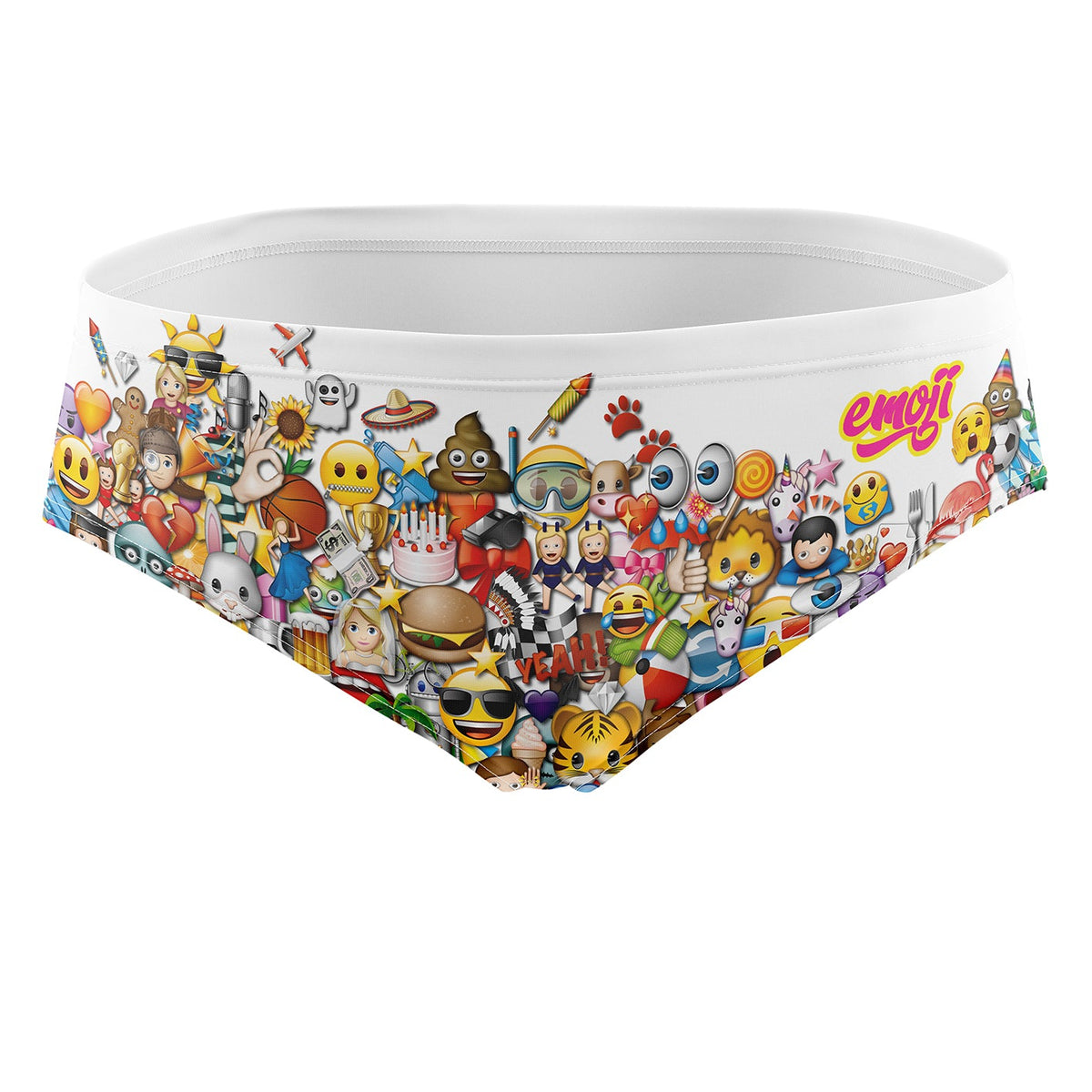 OTSO Herren Badehose Slip - Emoji Big Wave – Produktansicht