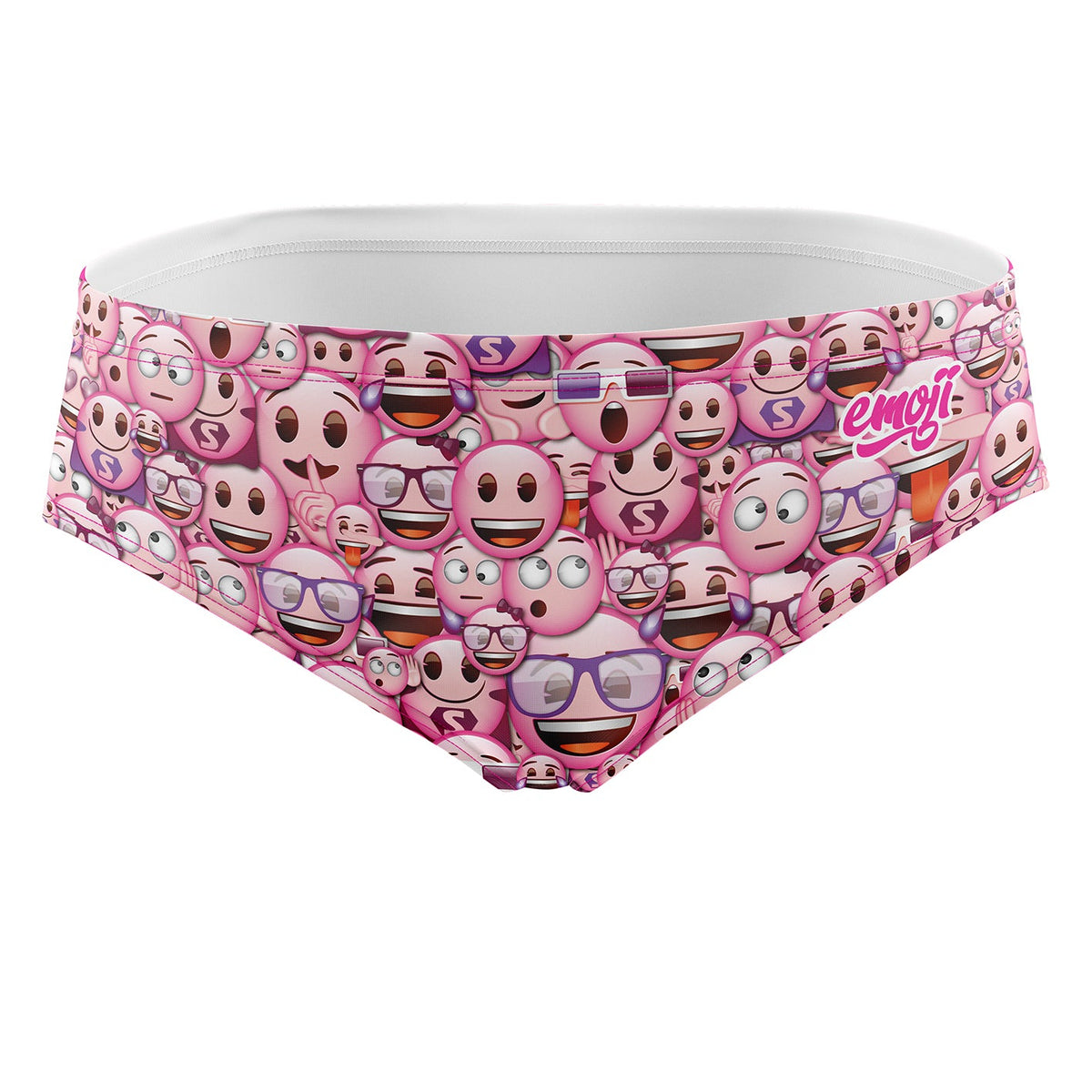 OTSO Herren Badehose Slip - Emoji Classic Pink – Produktansicht