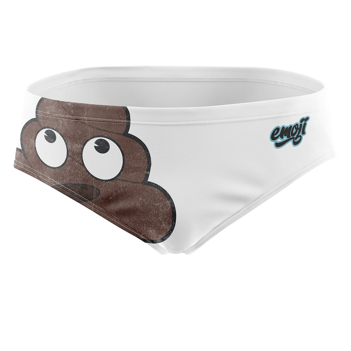 OTSO Herren Badehose Slip - Emoji Deja Poo – Produktansicht