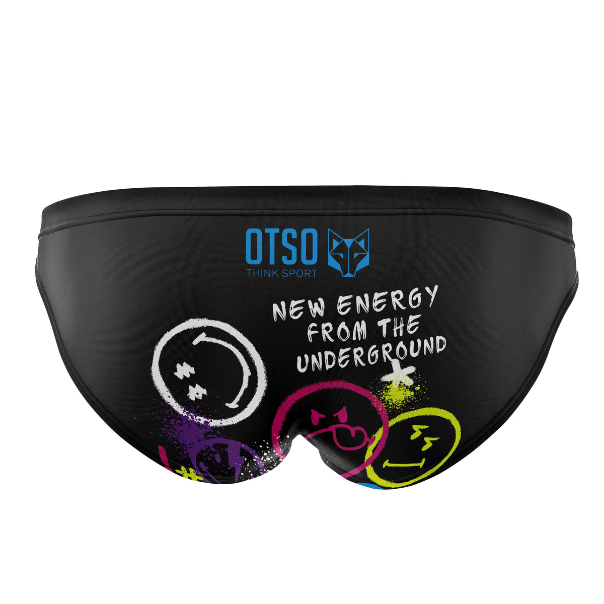 OTSO Herren Badehose Slip - S.W.Smiley World Festival – Produktansicht 2