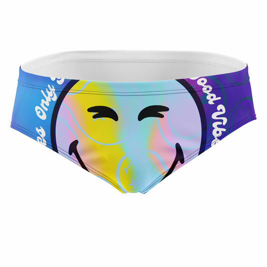 OTSO Herren Badehose Slip - S.W.Smiley World Vibes – Produktansicht