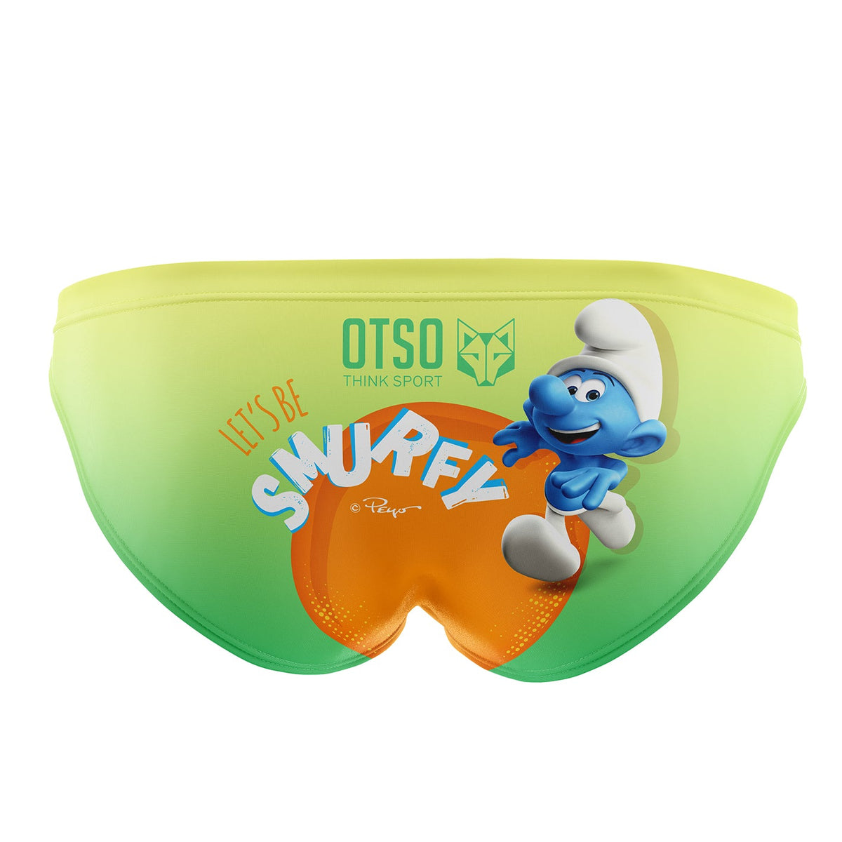 OTSO Herren Badehose Slip - Smurf Running – Produktansicht 2