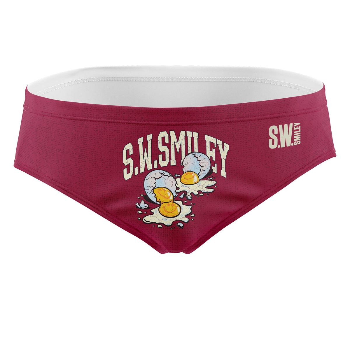 OTSO Herren Badehose Slip - S.W.Smiley Concrete Canvas Egg – Produktansicht